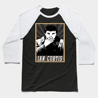 80s Style Ian Curtis Baseball T-Shirt